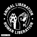 Human Liberation - Animal Liberation (Faust/Pfote) - T-Shirt - groß/gerader Schnitt