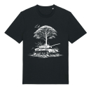 Peaceful nature (kaputter Panzer und Baum) T-Shirt - groß/gerader Schnitt